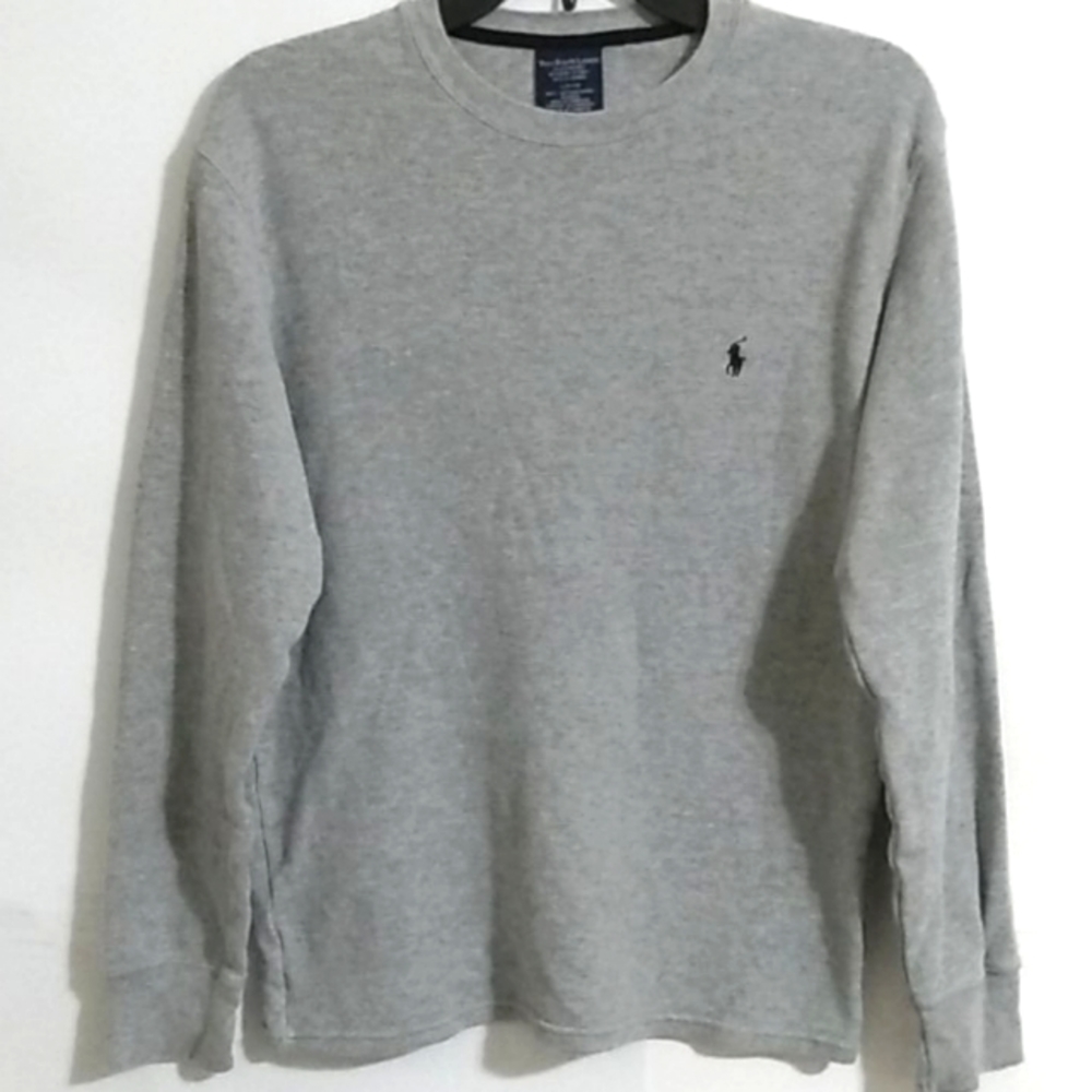 POLO RALPH LAUREN GRAY SLEEP LOUNGE SHIRT SIZE SMALL